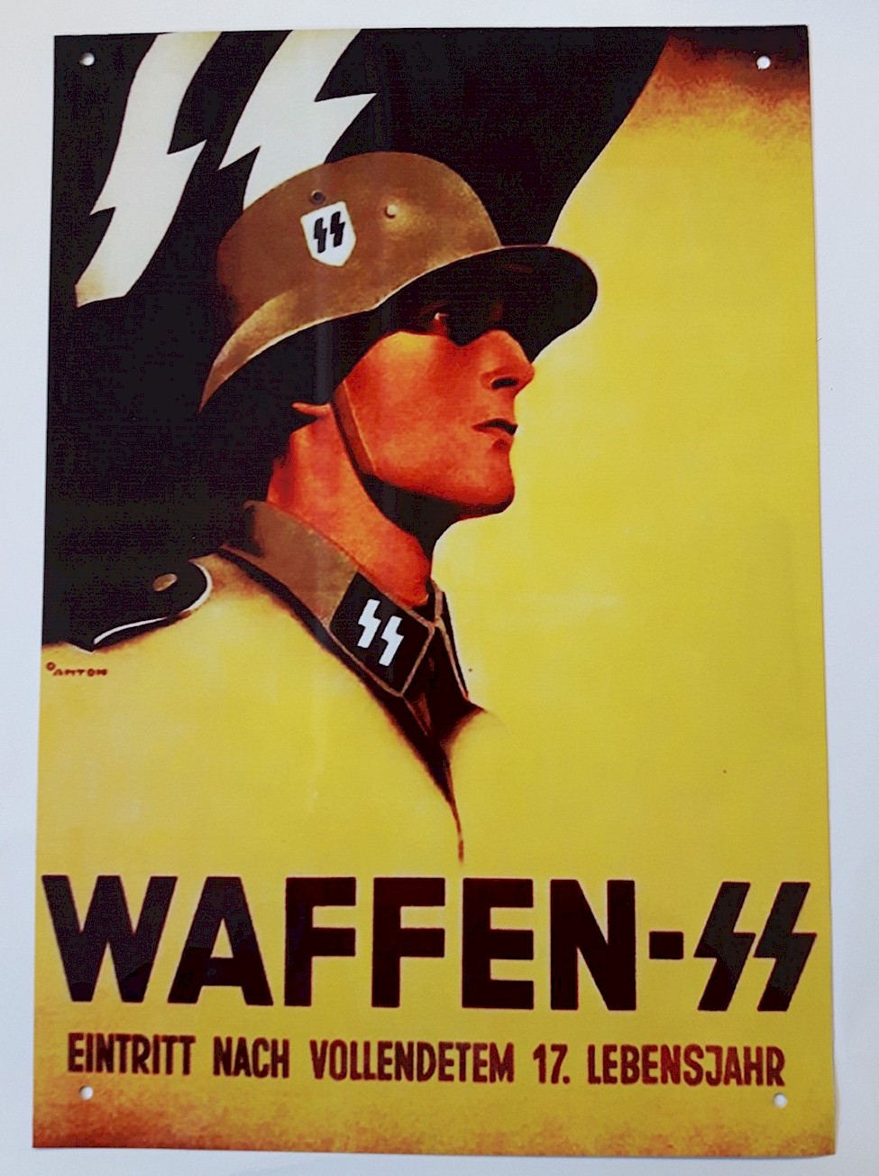 GERMAN WAFFEN-SS ADMISSION AFTER THE FOLLOWING 17. LIFE YEAR