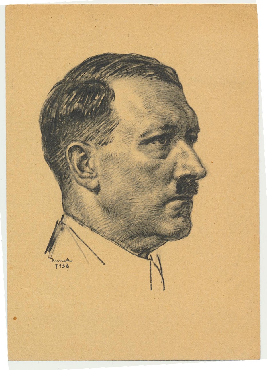 GERMAN ADOLF HITLER PORTRAIT ARTIST K 1938