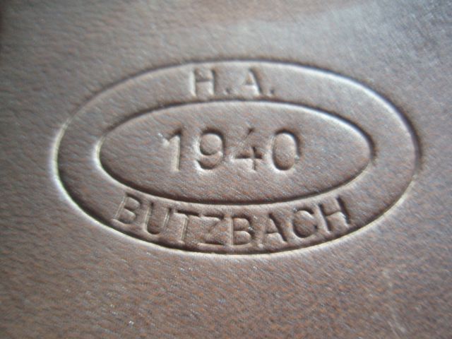 GERMAN BELT BUCKLE LEATHER TAB