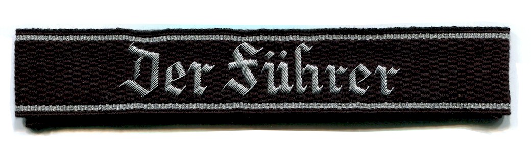 GERMAN DER FUHRER 4.SS REGIMENT OF 2.SS DIVISION BULLION CUFF TITLE 