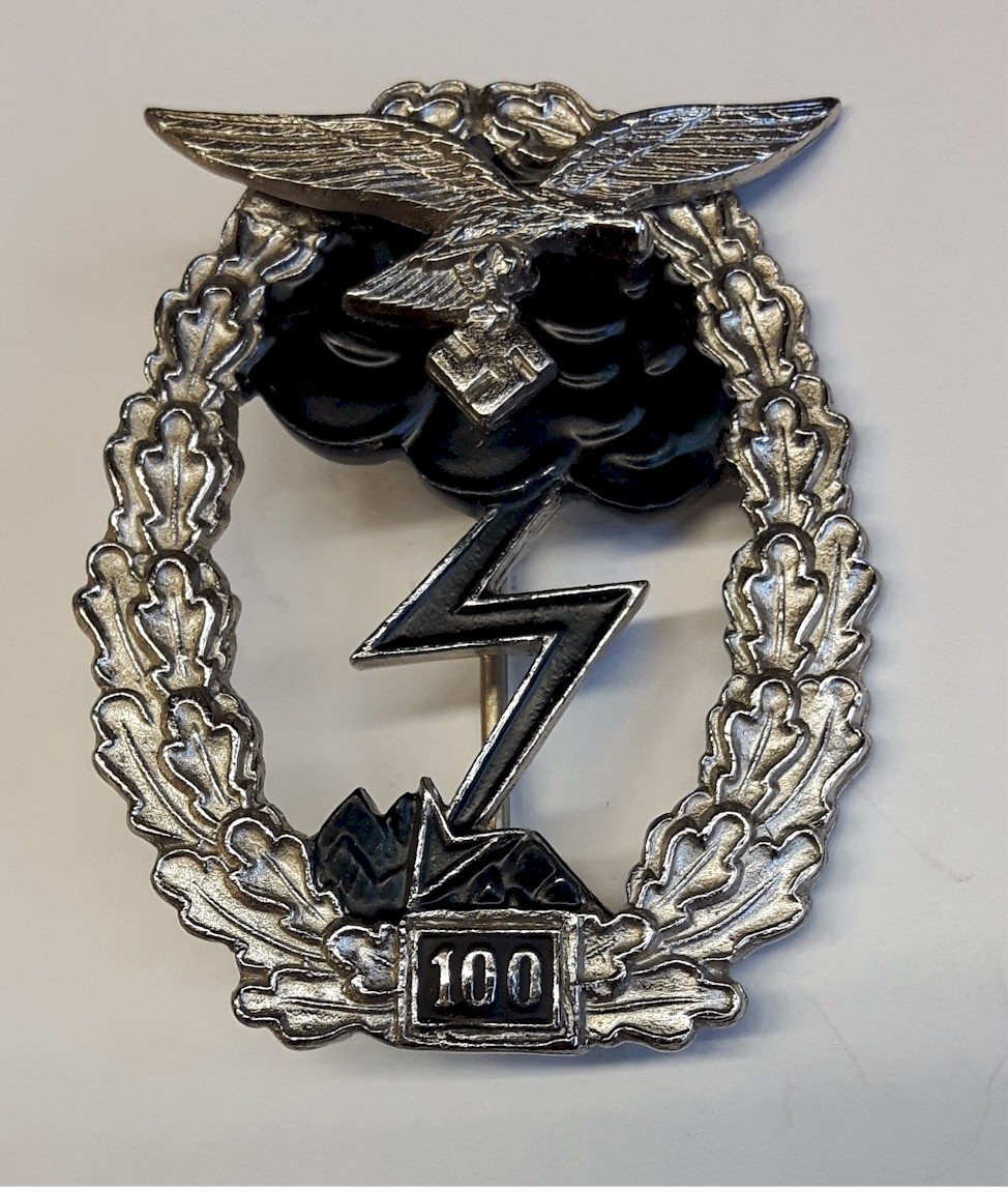 GERMAN GROUND COMBAT BADGE OF THE AIR FORCE 100 ACTIONS