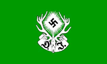 GERMAN HUNTING SOCIETY 1934 FLAG Poly