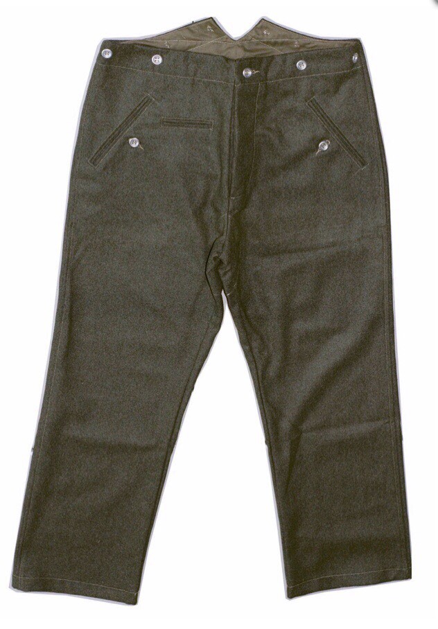 GERMAN M40 WOOL SERVICE TUNIC AND M37 FIELD GREEN WOOL PANTS