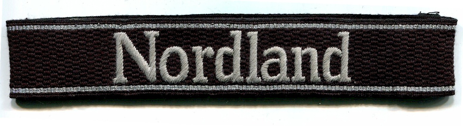 GERMAN NORDLAND 11.SS DIVISION CUFF TITLE