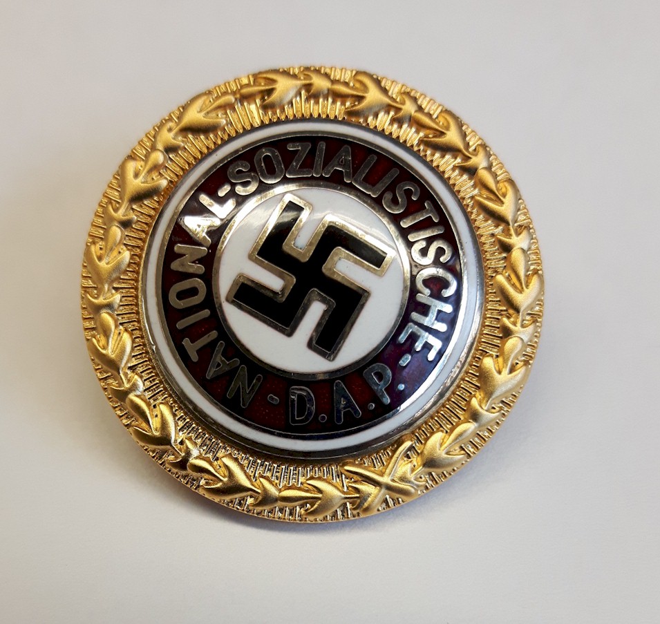GERMAN NSDAP SMALL GOLD PARTY PIN