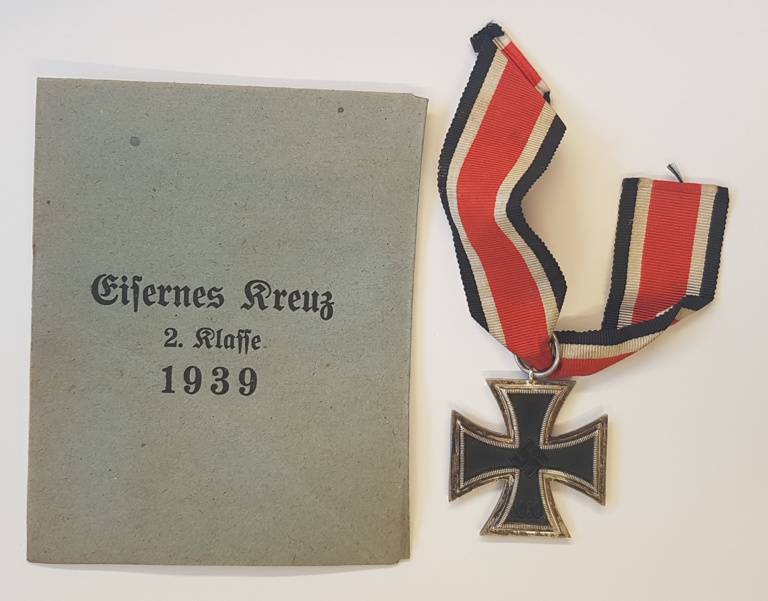 GERMAN 1939 IRON CROSS 2ND CLASS WITH ENVELOPE
