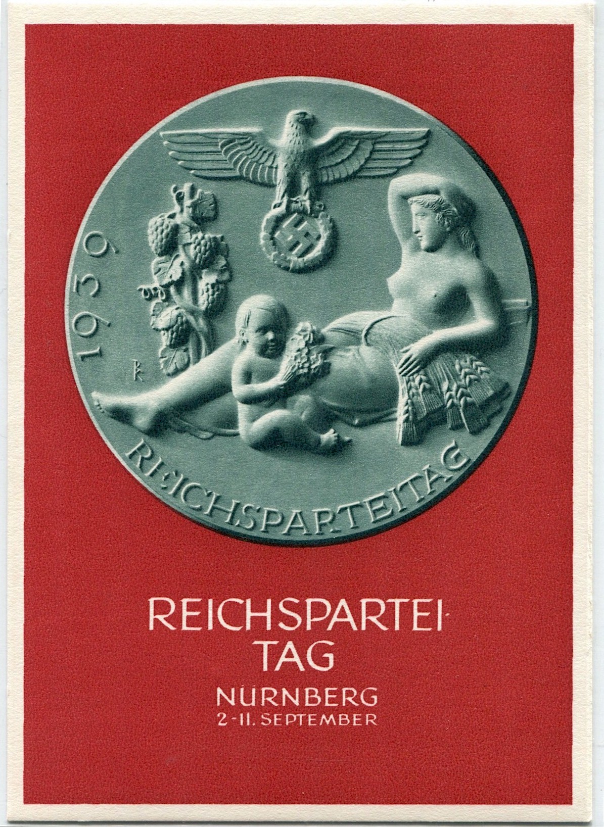 GERMAN REICHSPARTEITAG NURNBERG 1939 POSTCARD
