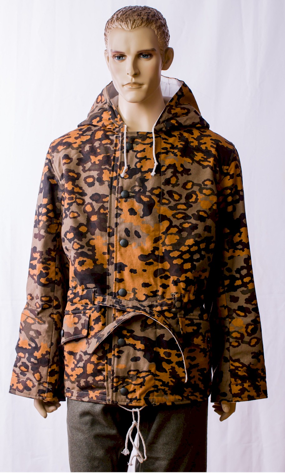 WW2 German Oakleaf Camo Reversible Winter Parka