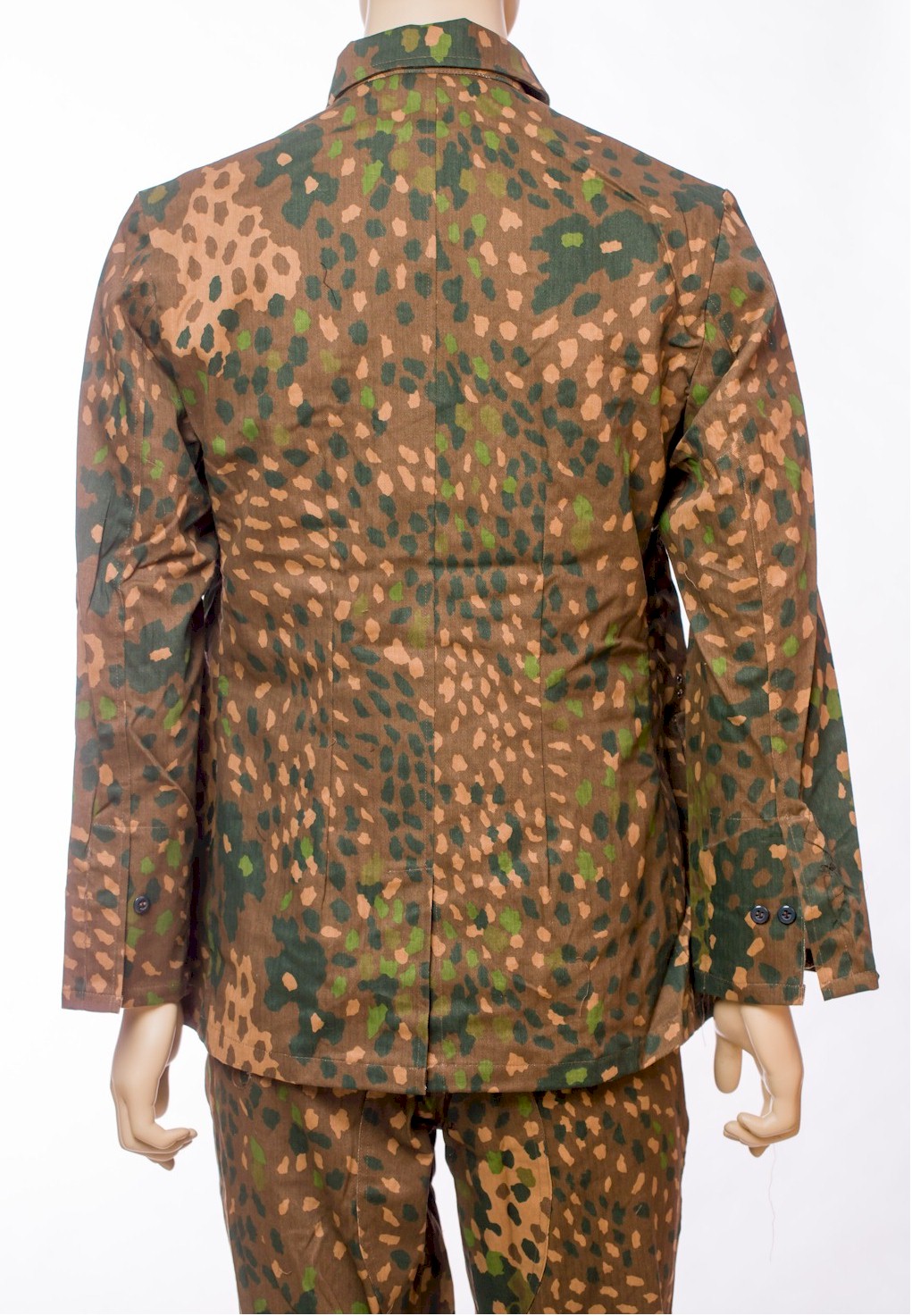 最適な材料 SS GERMAN M-44 TUNIC DRILL CAMOUFLAGE PATTERN DOT ミリタリージャケット