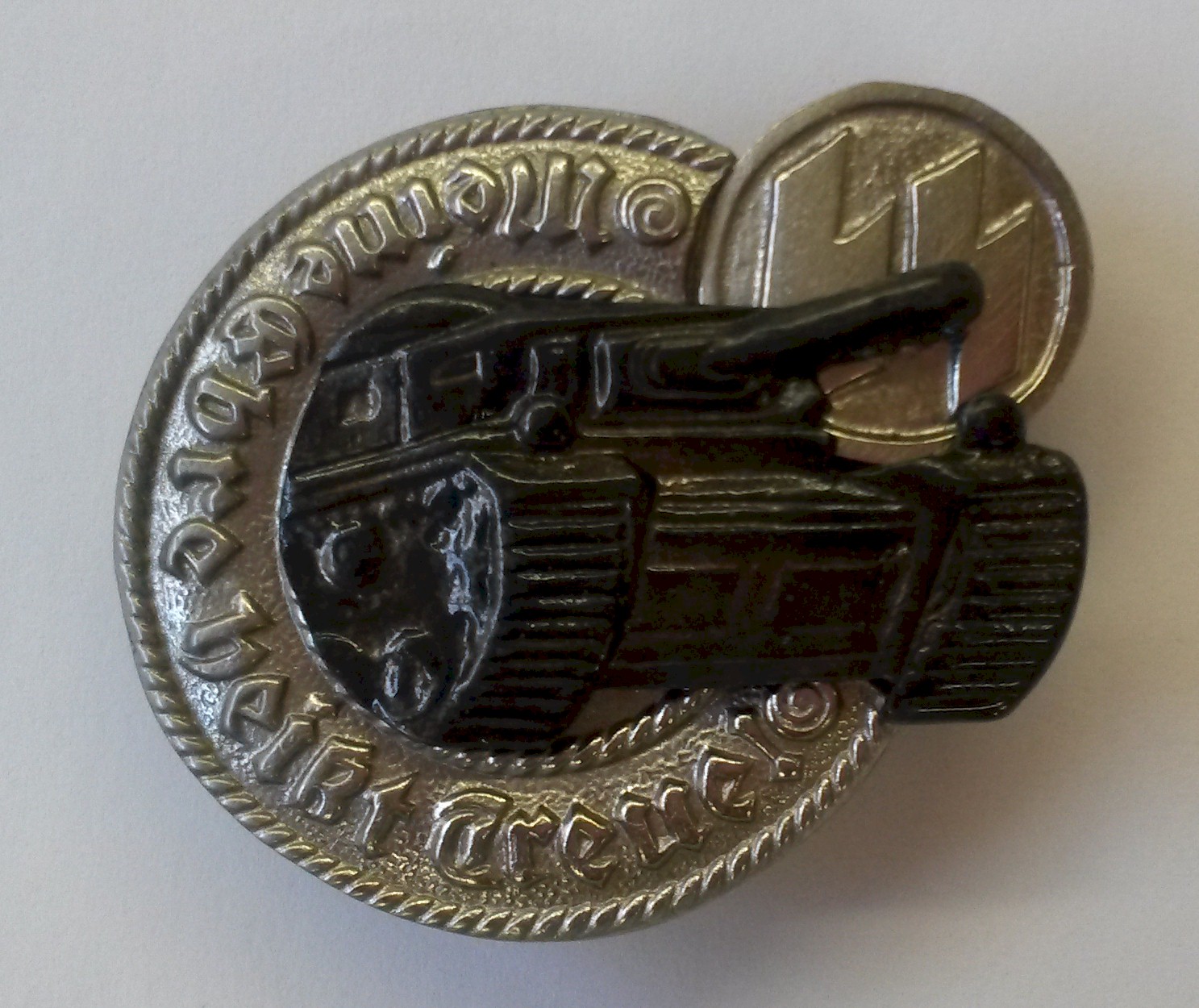 GERMAN SS PANZER COMMEMORATIVE BADGE WWII