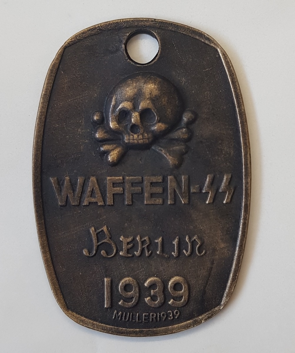 GERMAN WAFFEN SS BERLIN 1939 IDENTIFICATION TAG