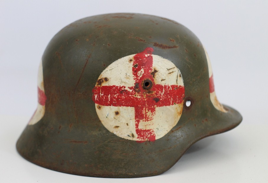 Ww2 medic sales helmet for sale