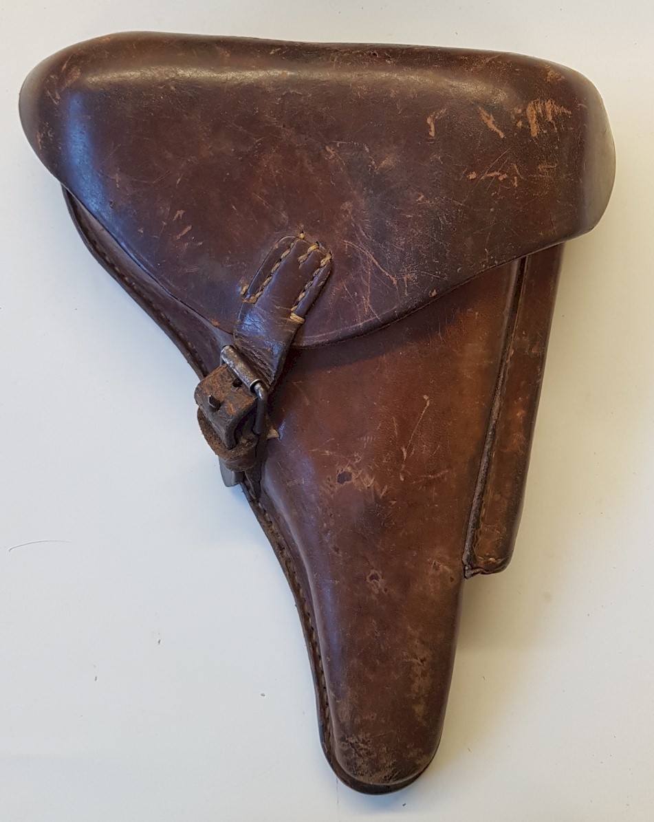 GERMAN WW1 BROWN LEATHER LUGER HOLSTER