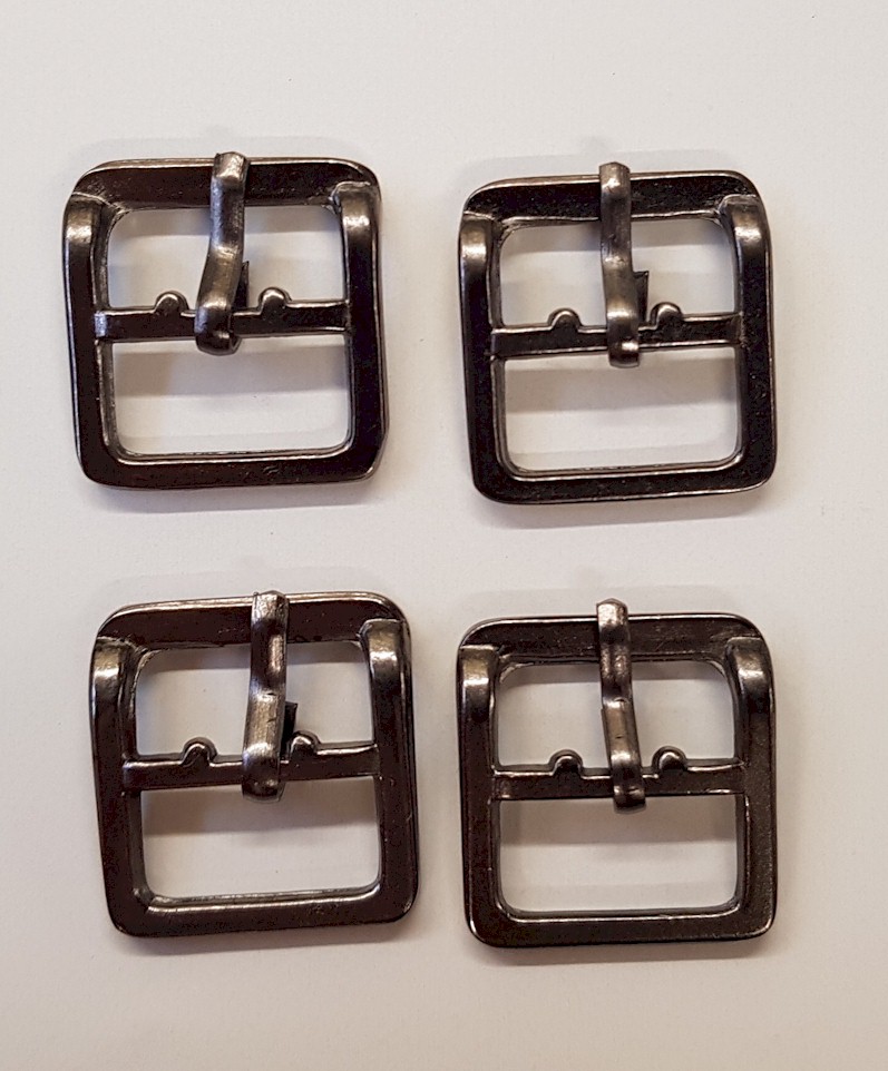 GERMAN WWII CHIN STRAP REPLACEMENT BUCKLES (FOUR)