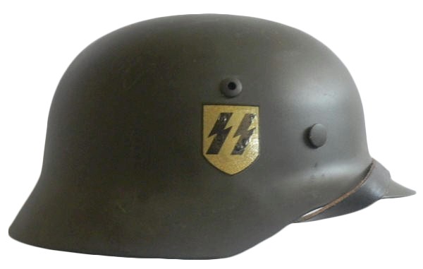 EARLY WAR M35 DOUBLE DECAL WAFFEN-SS HELMET ww2
