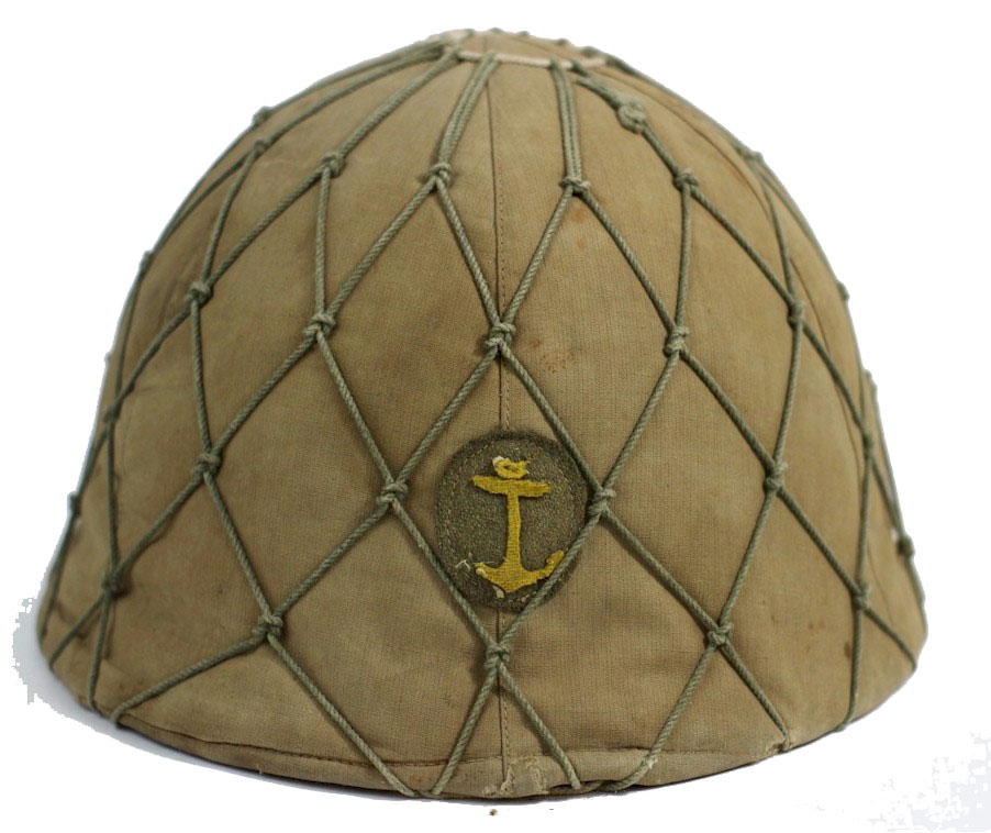 JAPANESE WW11 SPECIAL NAVAL LANDING FORCES (SNLF) TYPE 92 MARINE DIVISION COMBAT HELMET
