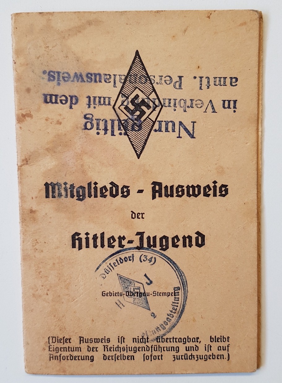 HITLER YOUTH MEMBER ID BOOKLET