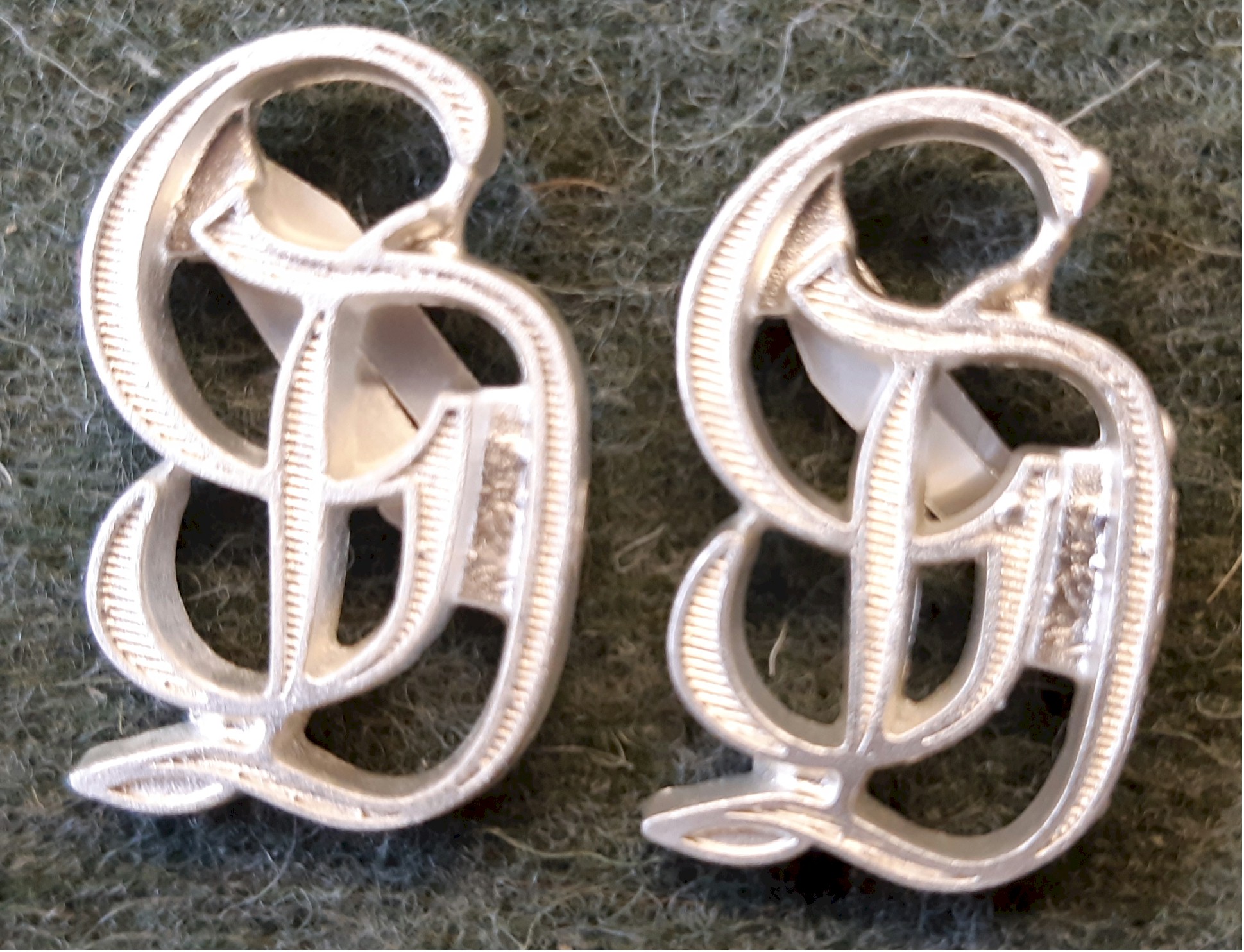 GERMAN WWII GROSSDEUTSCHLAND SILVER SHOULDER BOARD GD CYPHERS