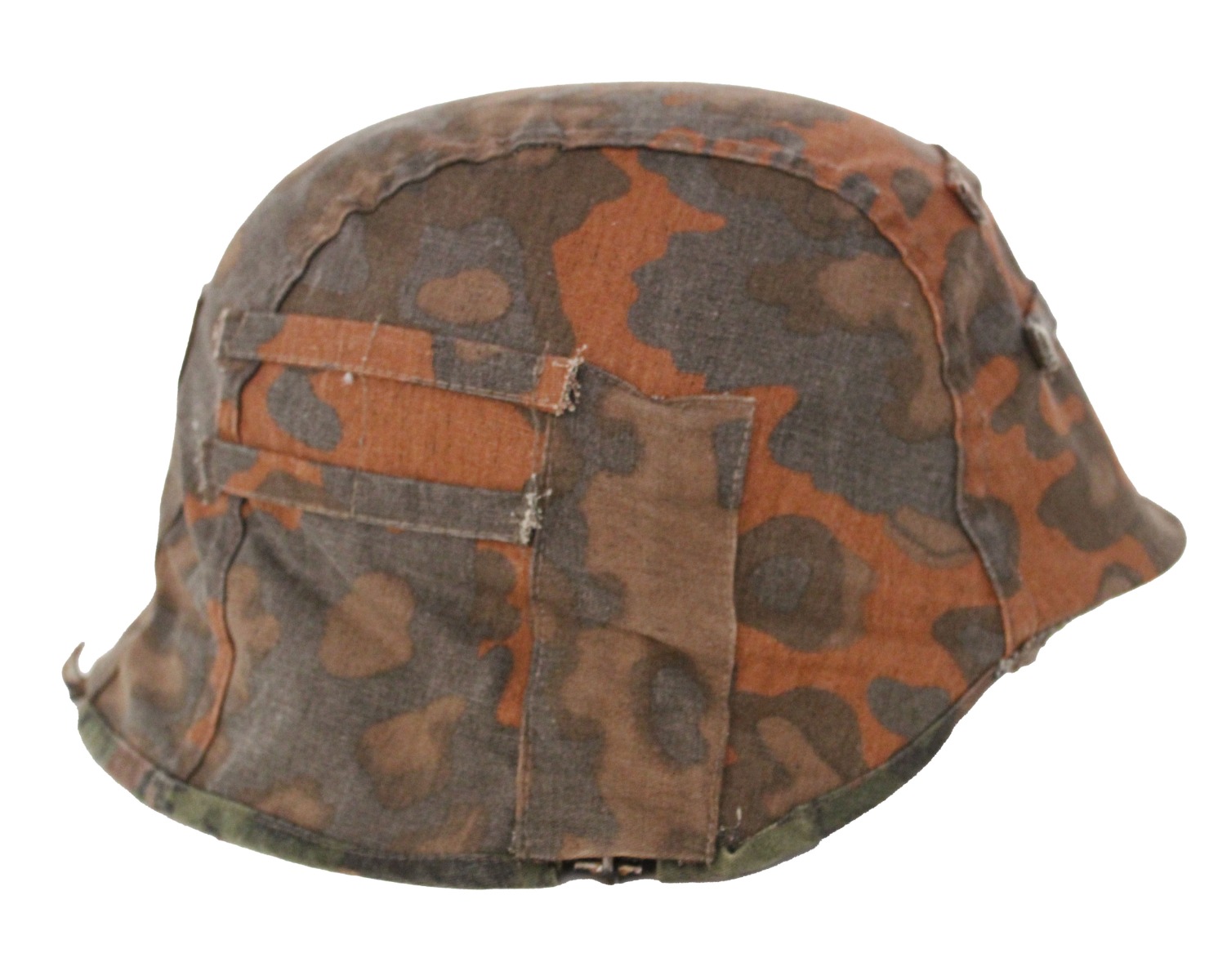 GERMAN WAFFEN-SS OAK-LEAF SECOND PATTERN CAMOUFLAGE HELMET COVER GERMAN WAFFEN-SS OAK-LEAF SECOND PATTERN CAMOUFLAGE HELMET COVER