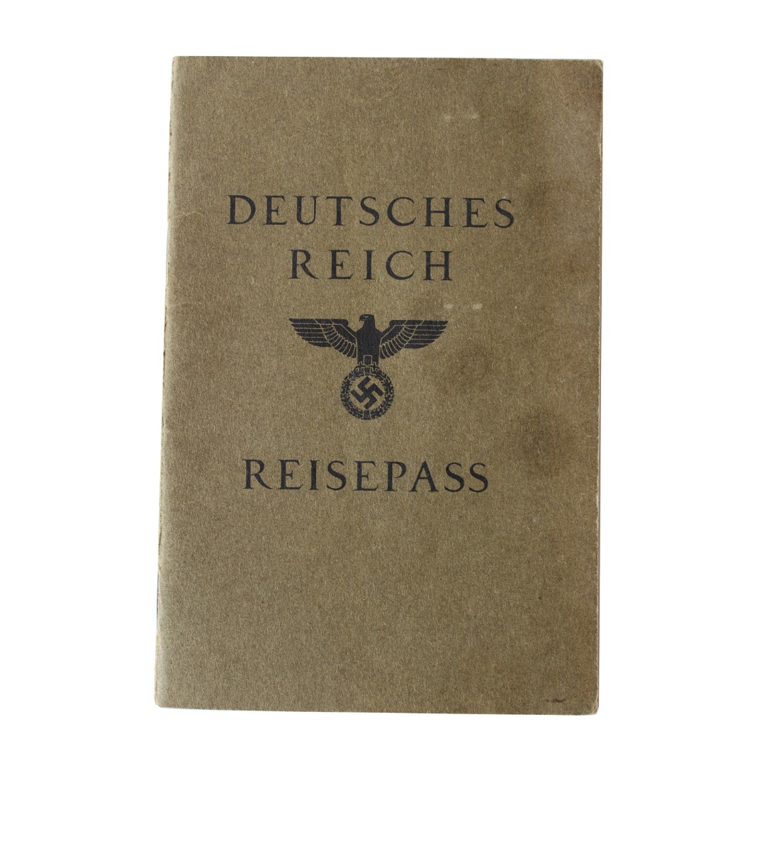GERMAN WWII PASSPORT OR REISEPASS FOR A GERMAN FEMALE DATED 1939