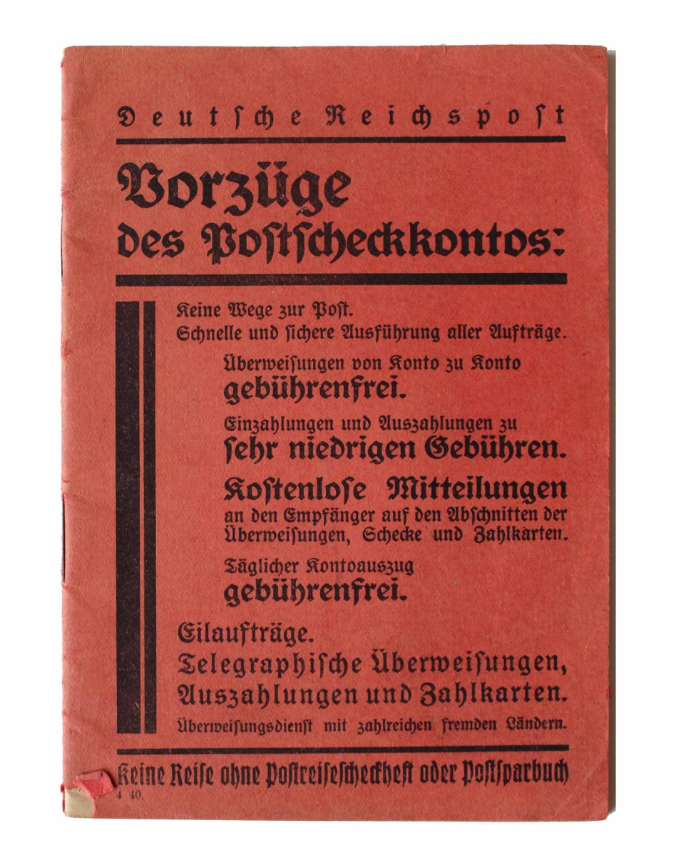 GERMAN WW2 BANKING BOOKLET FROM 1940