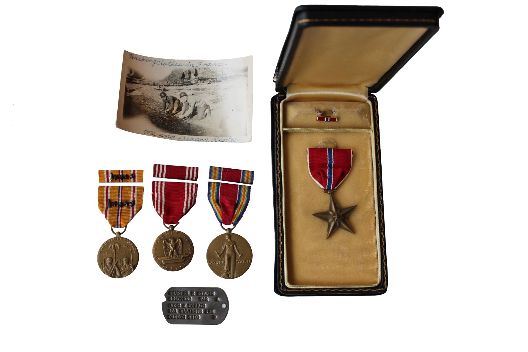 MEDAL GROUPING FROM U.S. SOLDIER CHARLES KOPPIN