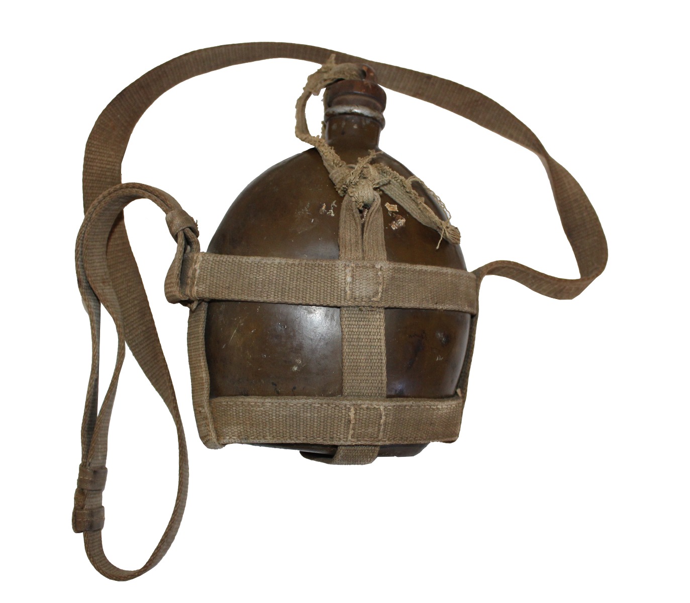JAPANESE WW2 CANTEEN WITH CANVAS CARRIER 