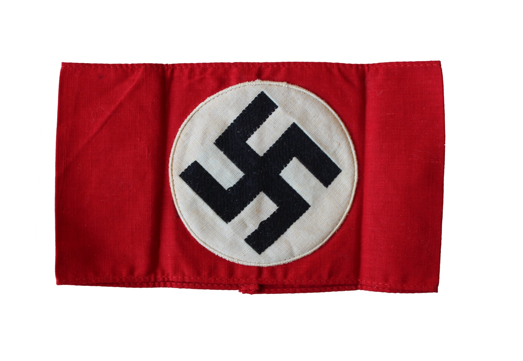  GERMAN NSDAP SA COTTON ARM BAND WITH SWASTIKA ORIGINAL