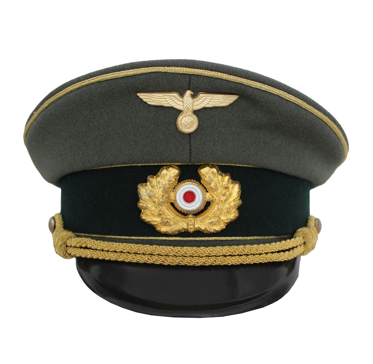 WW2 GERMAN HEER GENERAL GARBARDINE VISOR CAP 