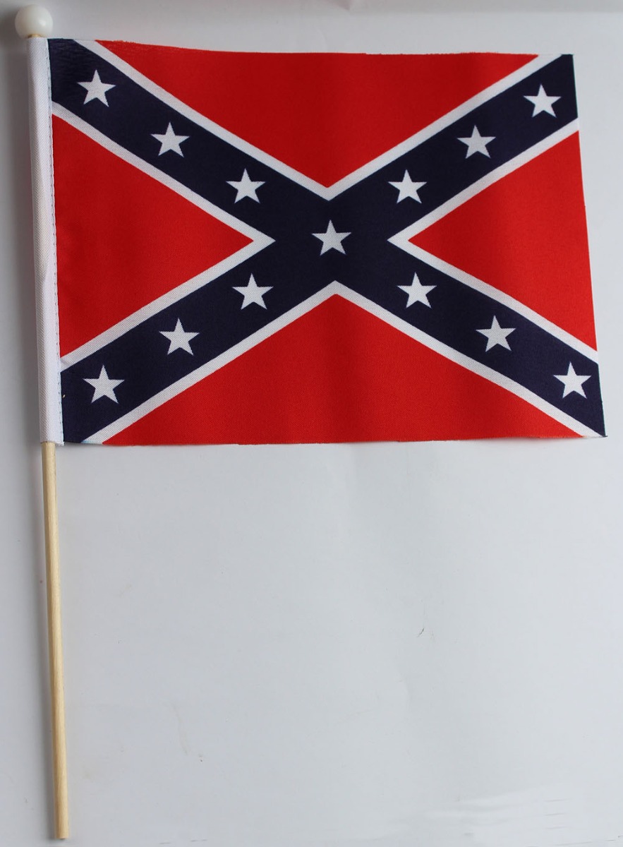 AMERICAN CONFEDERATE HAND HELD FLAG