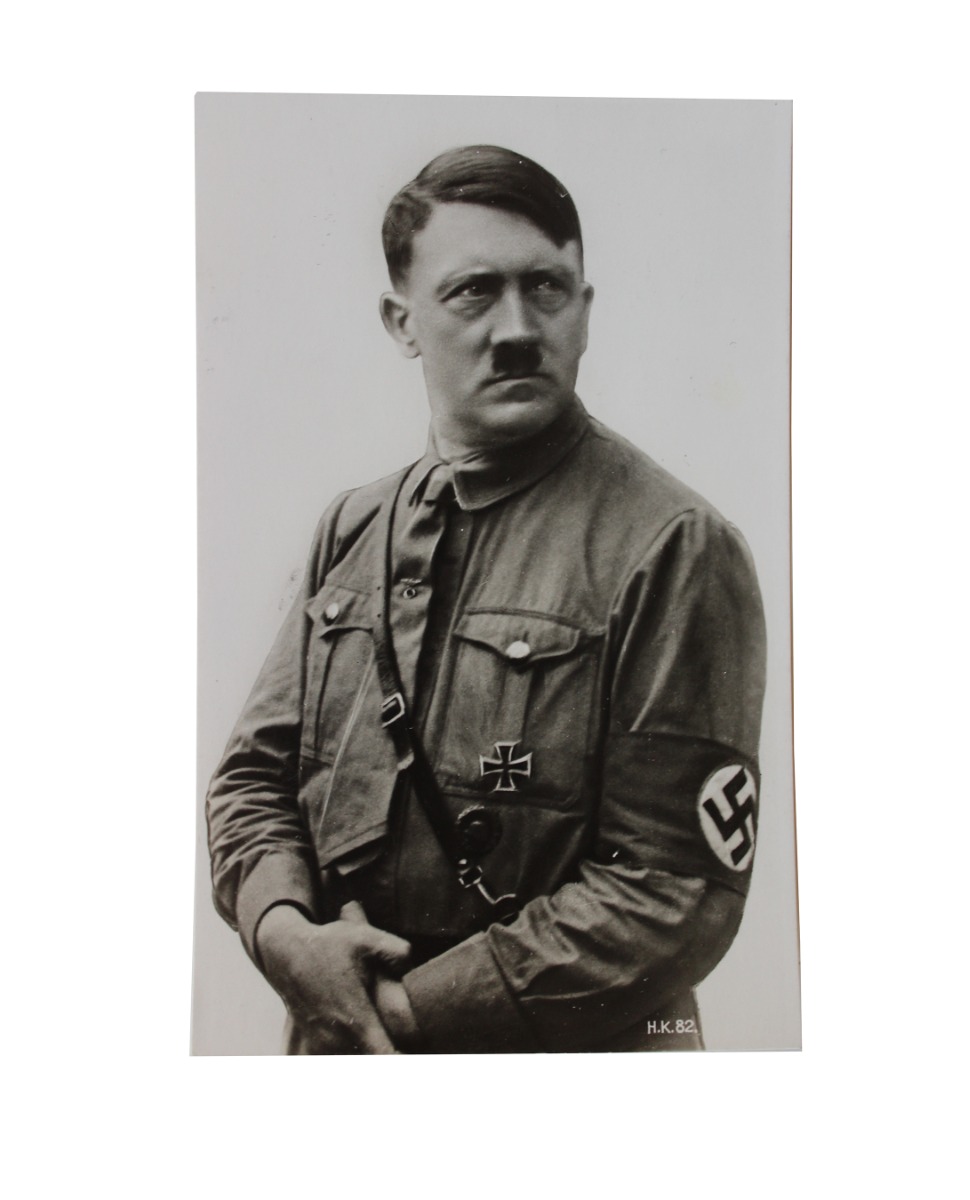 WW2 GERMAN ADOLF HITLER IN UNIFORM 1938 ORIGINAL POST CARD