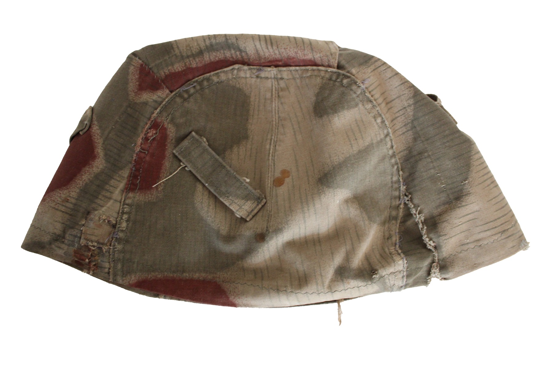 GERMAN WW2 TAN WATER PATTER HELMET COVER ORIGINAL GERMAN WW2 TAN WATER PATTER HELMET COVER ORIGINAL