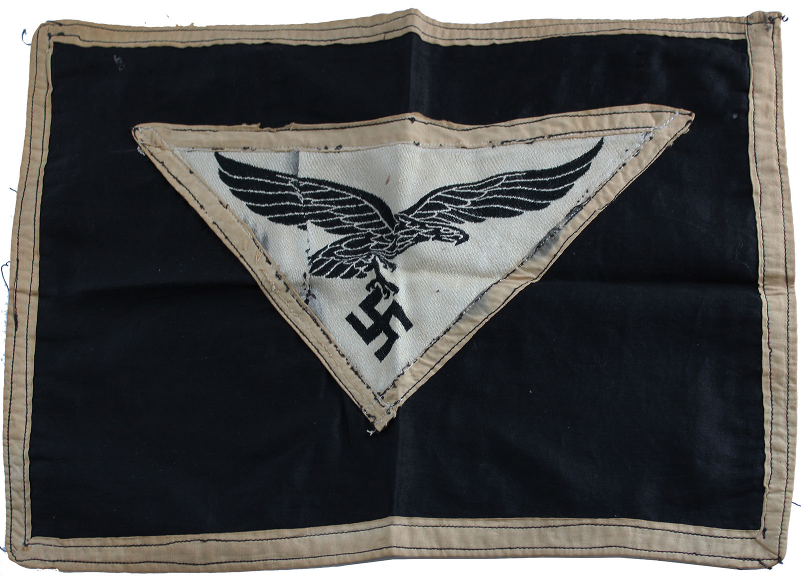 GERMAN WWII LUFTWAFFE DESK FLAG PENNANT 
