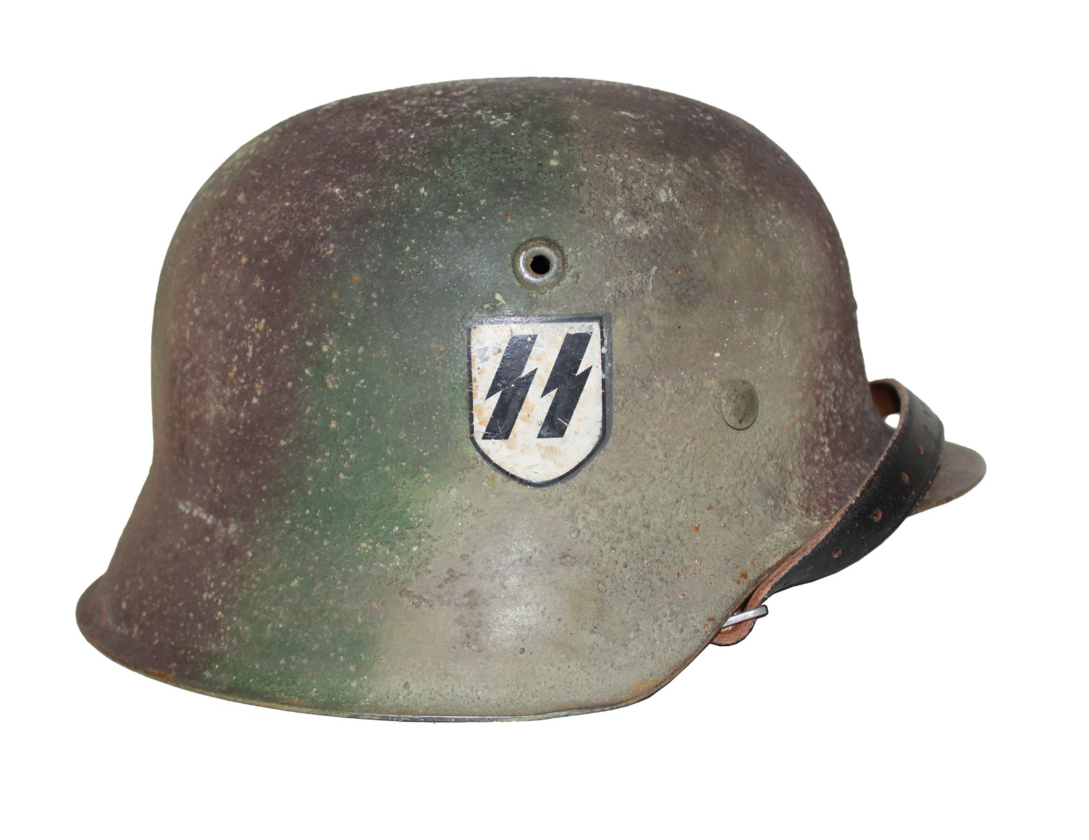 GERMAN WWII SS M42 NORMANDY CAMO HELMET
