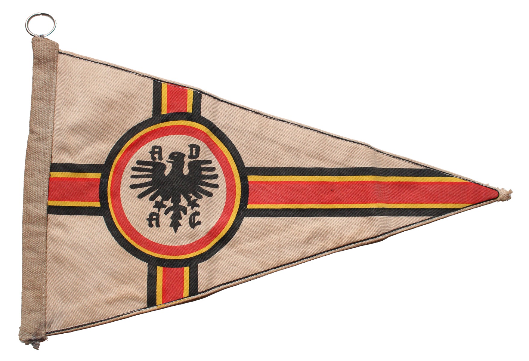 GERMAN ADAC AUTOMOBILE PENNANT OF THE WEIMAR REPUBLIC 