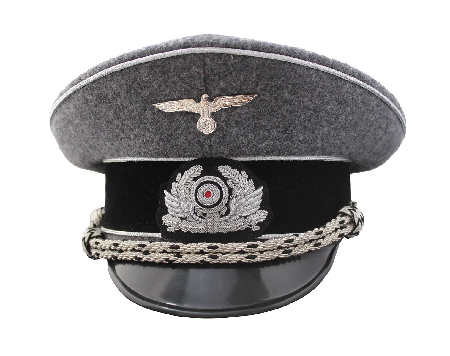 GERMAN RAILWAY POLICE LEADER VISOR CAP SCHIRMMUTZE 