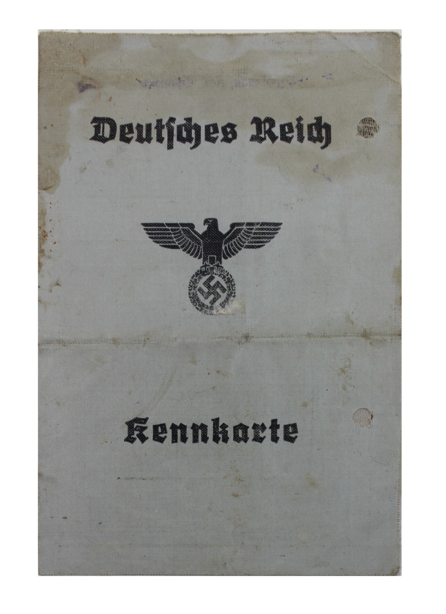 WW11 GERMAN FEMALE IDENTIFICATION CARD 1942 KENNKARTE 