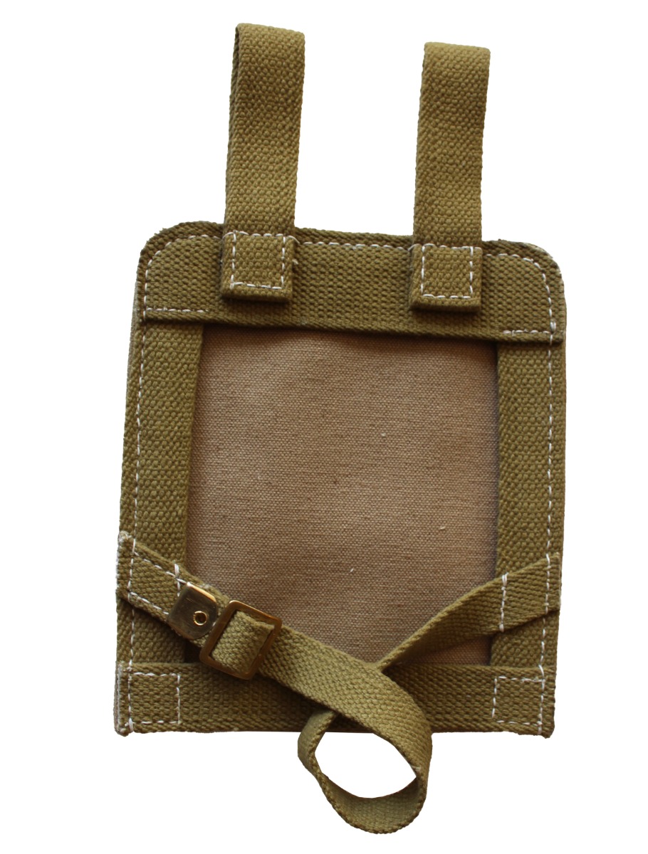 GERMAN WW2 SOLID BACK CANVAS WEB E-TOOL COVER OLIVE GREEN 
