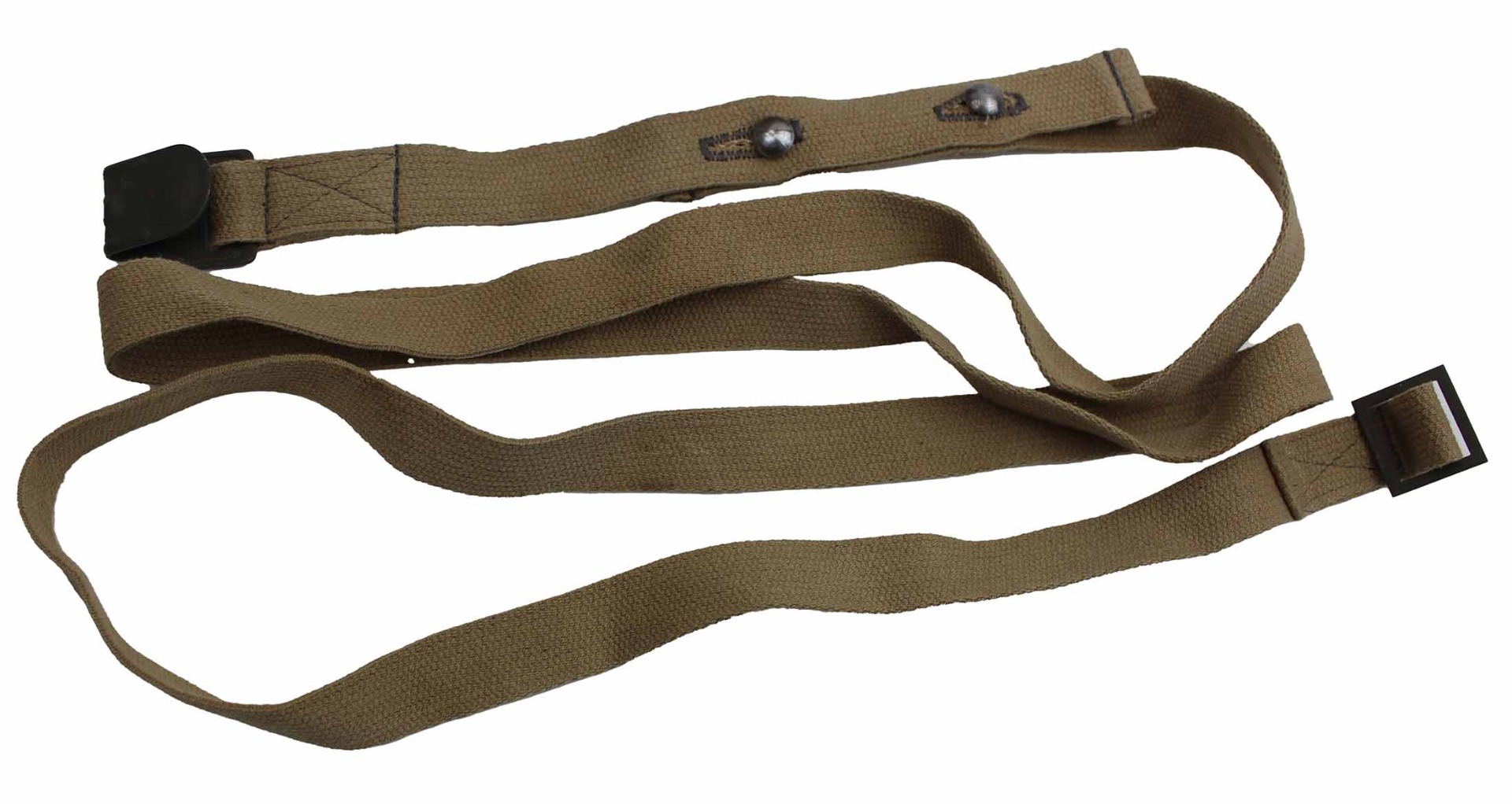 GERMAN WWII CARRY STRAP SET FOR THE GAS MASK CANNISTER 