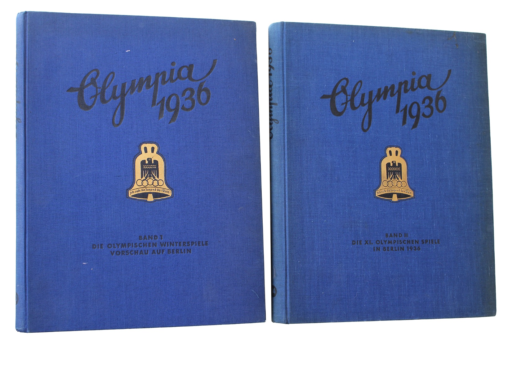 GERMAN 1936 BERLIN OLYMPICS CIGARETTE BOOKS TWO VOLUME SET 