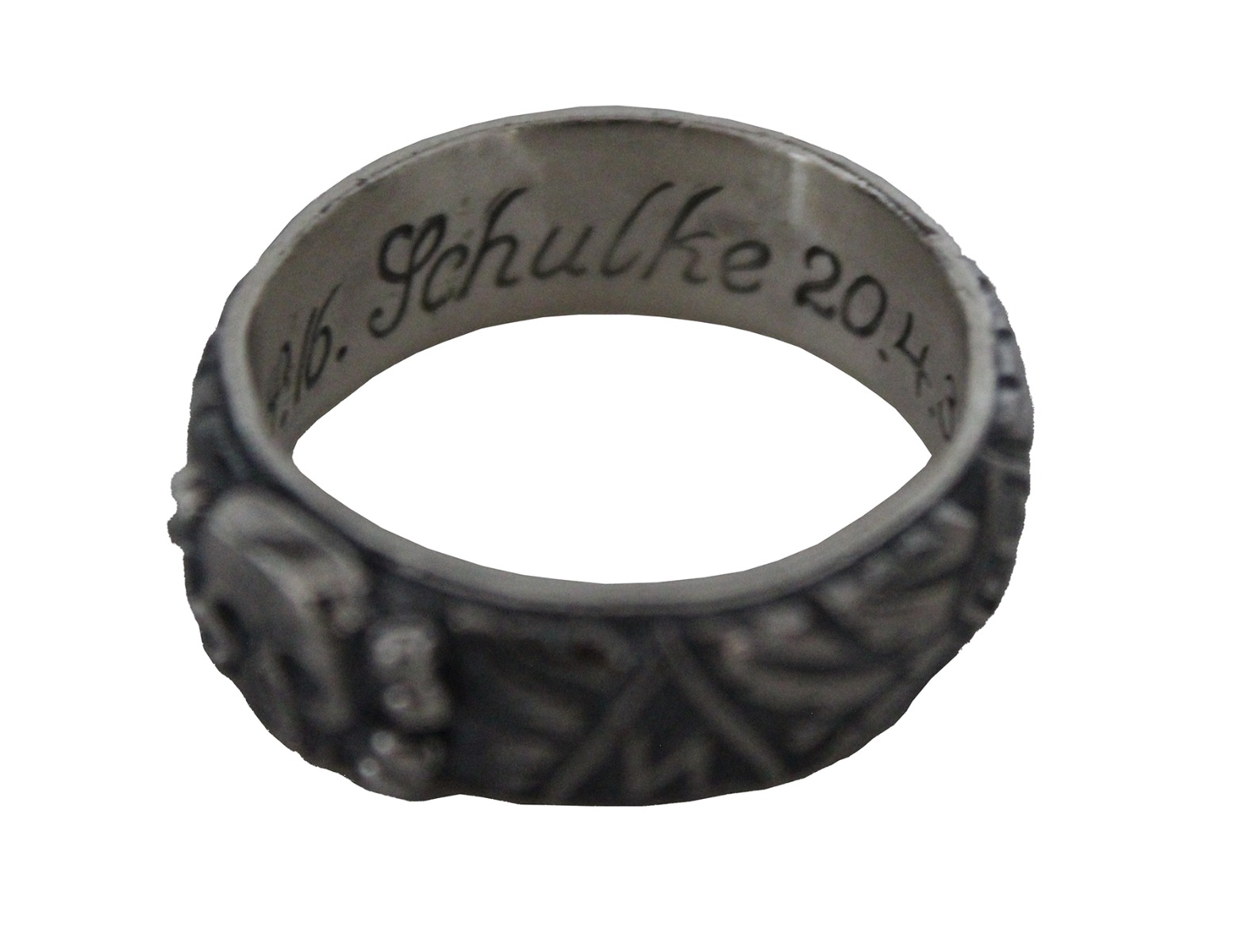 SS TOTENKOPF S.Lb. SCHULKE 20.4.38 H. HIMMLER HONOR RING LRG