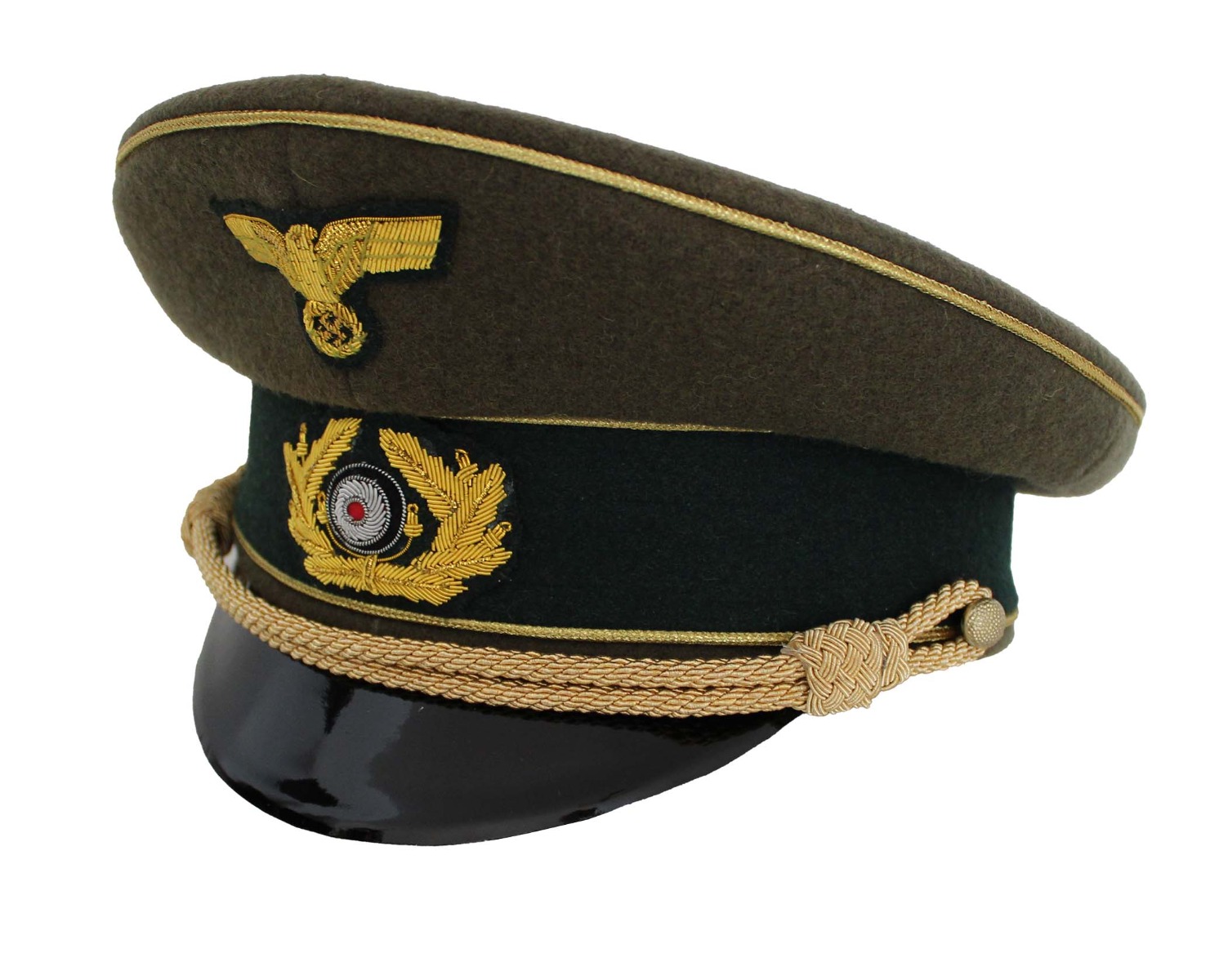 GERMAN WW2 ARMY GENERAL VISOR CAP 
