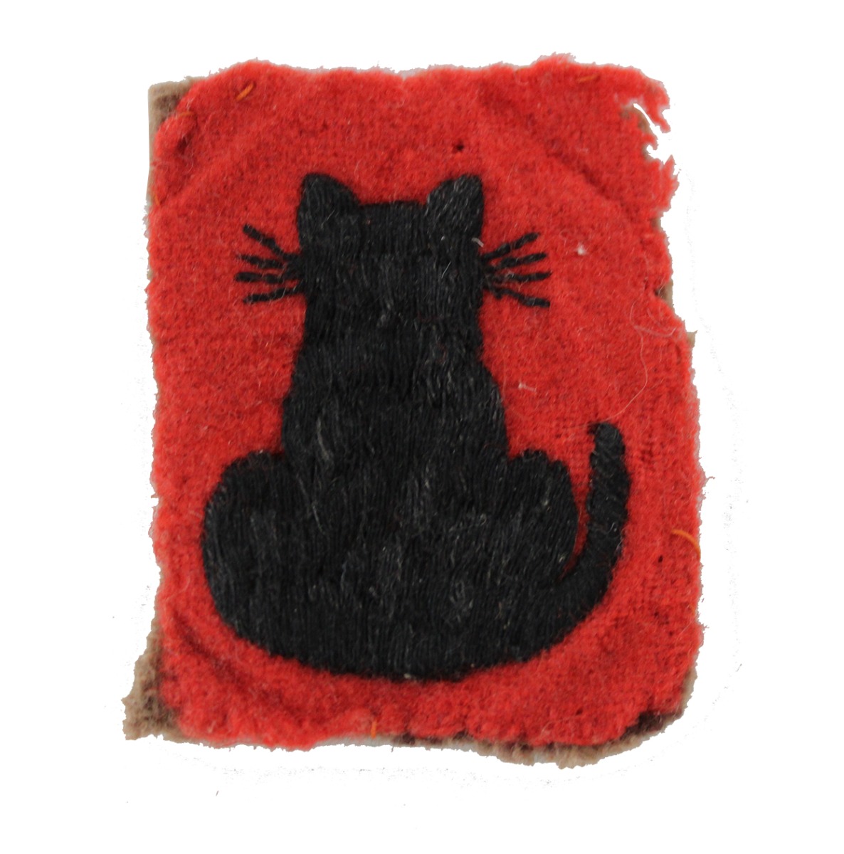 BRITISH 56thINFANTRY DIVISION PATCH ORIGINAL  WW2 ARMY LONDON INF. DIV.  BLACK CAT