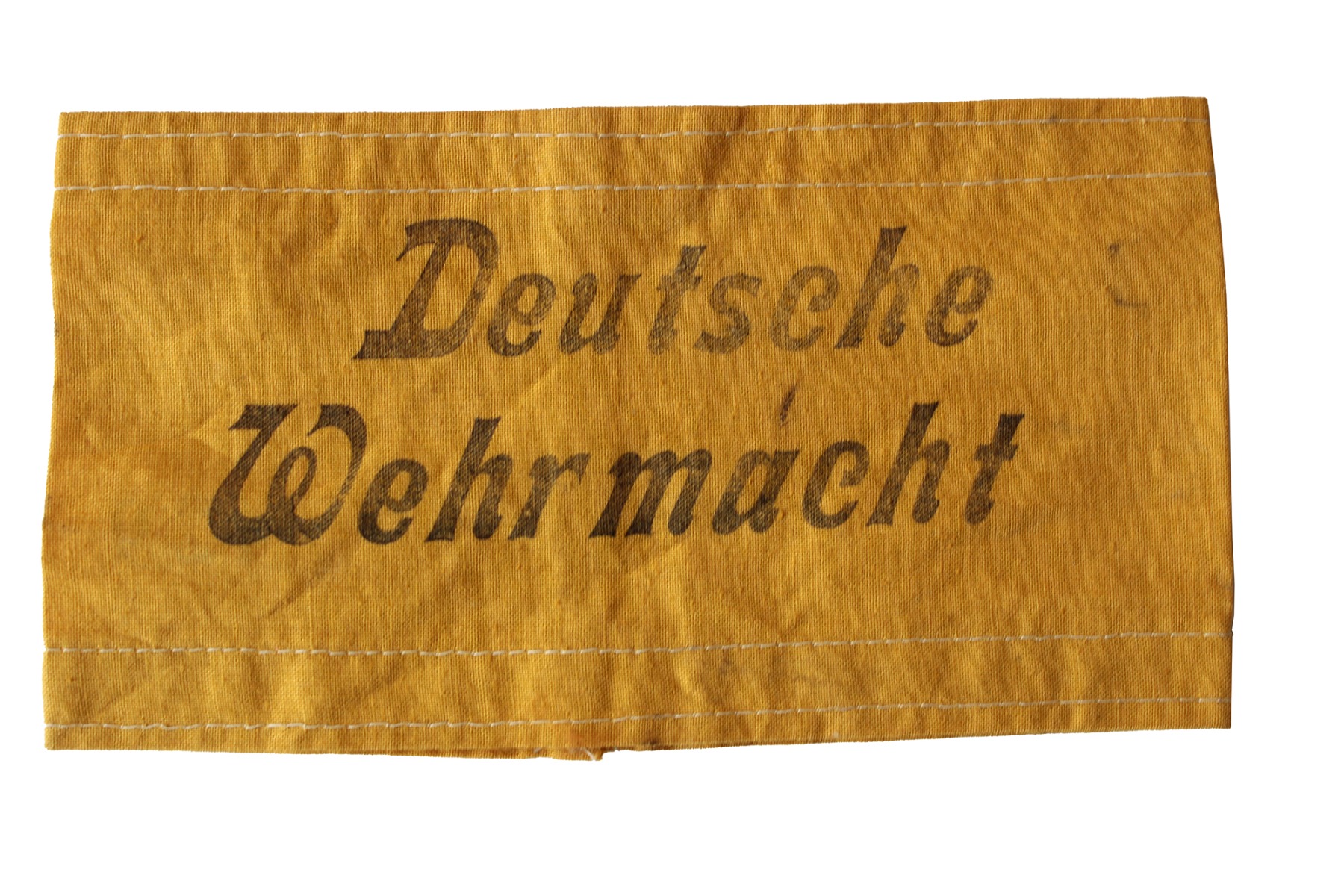 WW2 GERMAN DEUTSCHER VOLKSSTURM WEHRMACHT COTTON ARMBAND ORIGINAL