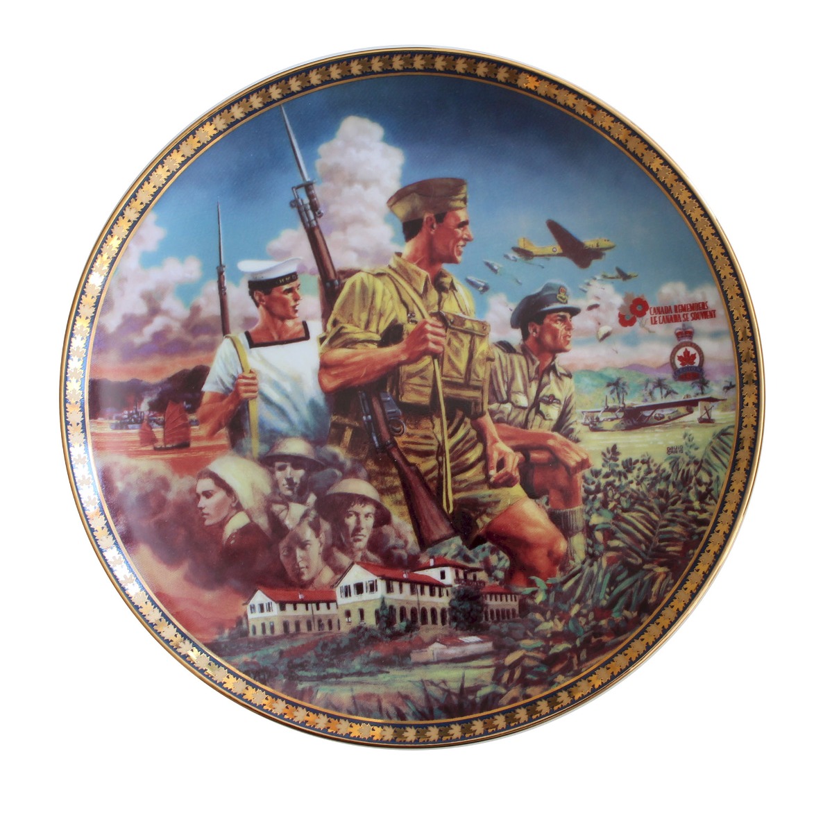 CANADA REMEMBERS - THY BROAD DOMAIN - COLLECTOR'S PLATE #9 OF 10  