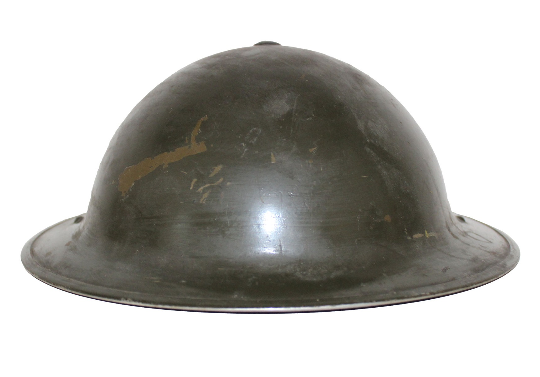 WW2 CANADIAN MARK II HELMET WITH LINER AND STRAP DATED 1941(GSW) 