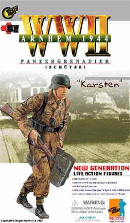 KARSTEN GERMAN DRAGON ACTION FIGURE WW11 PANZER GRENADIER