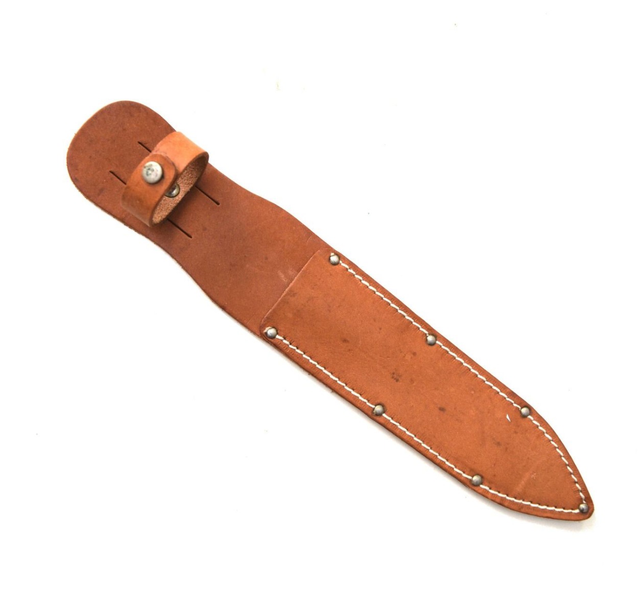 AMERICAN DOUBLE EDGE BLADE LEATHER SHEATH 7 INCHES