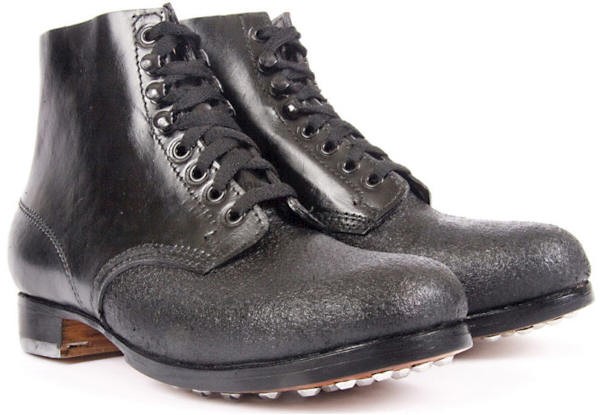 GERMAN WH LOW QUATER BOOTS BLACK wwii