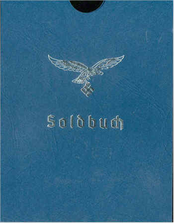 LUFTWAFFE SOLDBUCH COVER NAVY BLUE